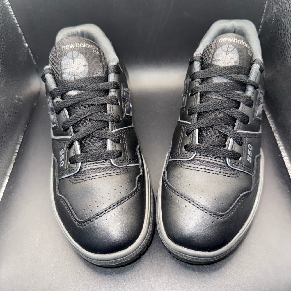 Size 5.5Y - New Balance 550 Triple Black (GS), GSB550BB, Very Clean, No Box